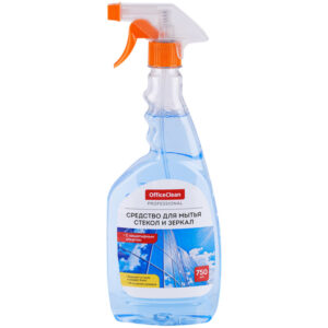 Средство моющее для стекол и зеркал 500мл OfficeClean 246210/П Pofessional с нашат.спиртом с курком
