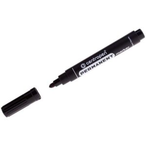 Маркер перманентный Centropen 8566/1ч 2,5мм пулевидный черный 003942