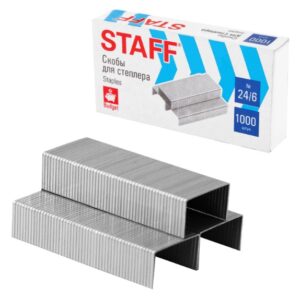 Скобы №24/6 STAFF ECO 1000шт 274045