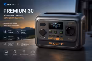 Портативная электростанция BLUETTI Premium 30 V2 (600W/320Wh, LiFePO4, 4,28kg)